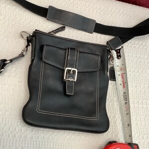 Coach Black Leather Crossbody Bag